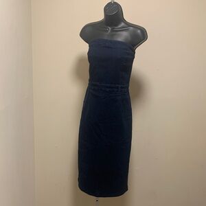 Dark denim Strapless Dress